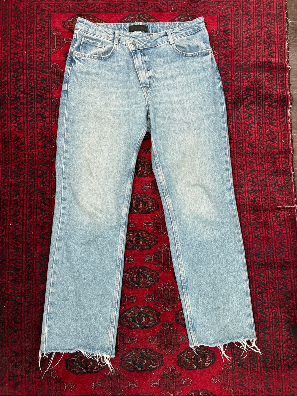 Zara Crossover Jeans AGOLDE Dupe Size US 8